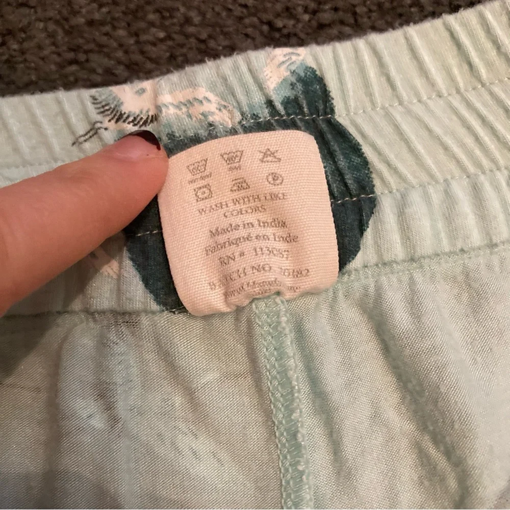 Kate Quinn the woods modal blue crane pajama pants - Picture 4 of 6